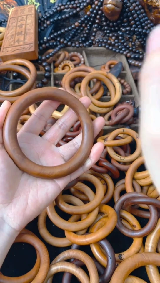 【闪购商品】枣木木雕单圈75圈口一物一拍