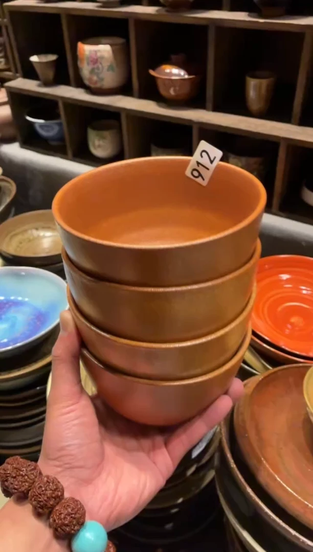 瓷片南**鱼912志野长相思4个