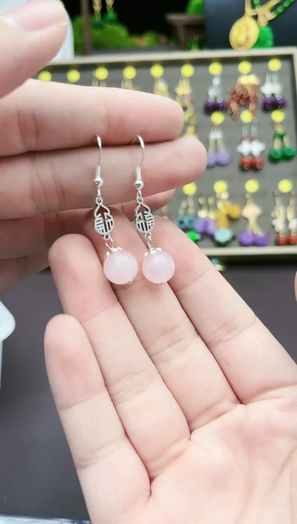 【闪购商品】水晶耳饰银S925镶嵌2380000