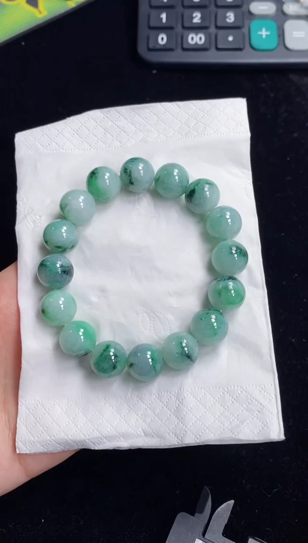 未镶嵌手串翡翠370号链接天然缅甸翡翠A货一物一证发货