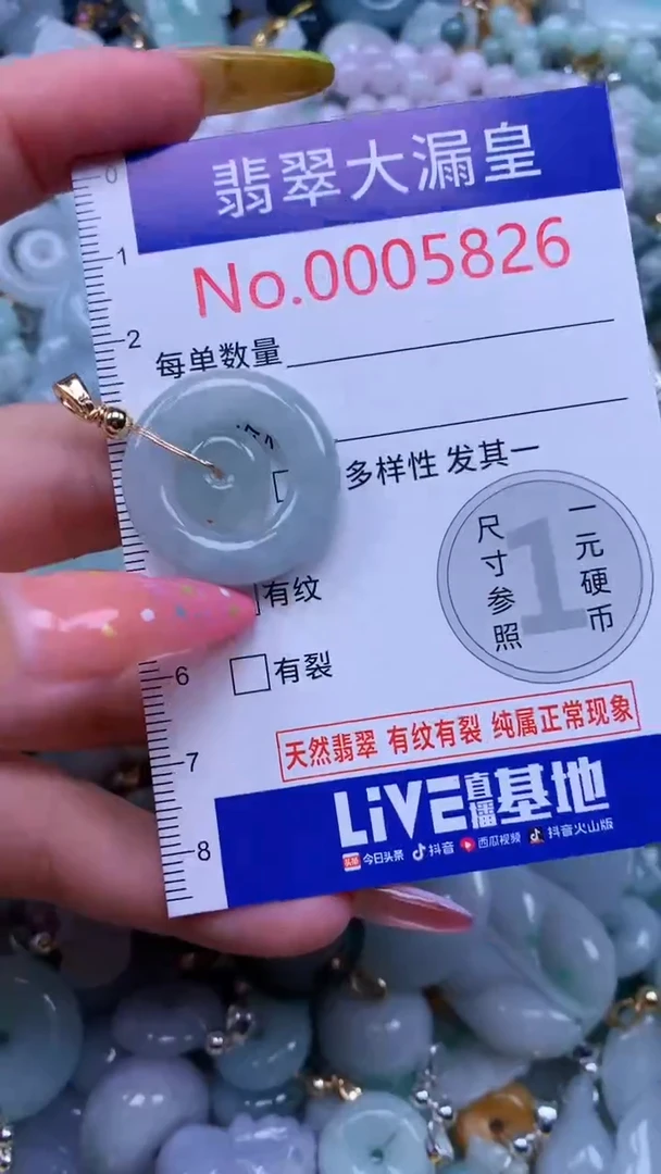 翡翠未镶嵌吊坠(不含链)5826