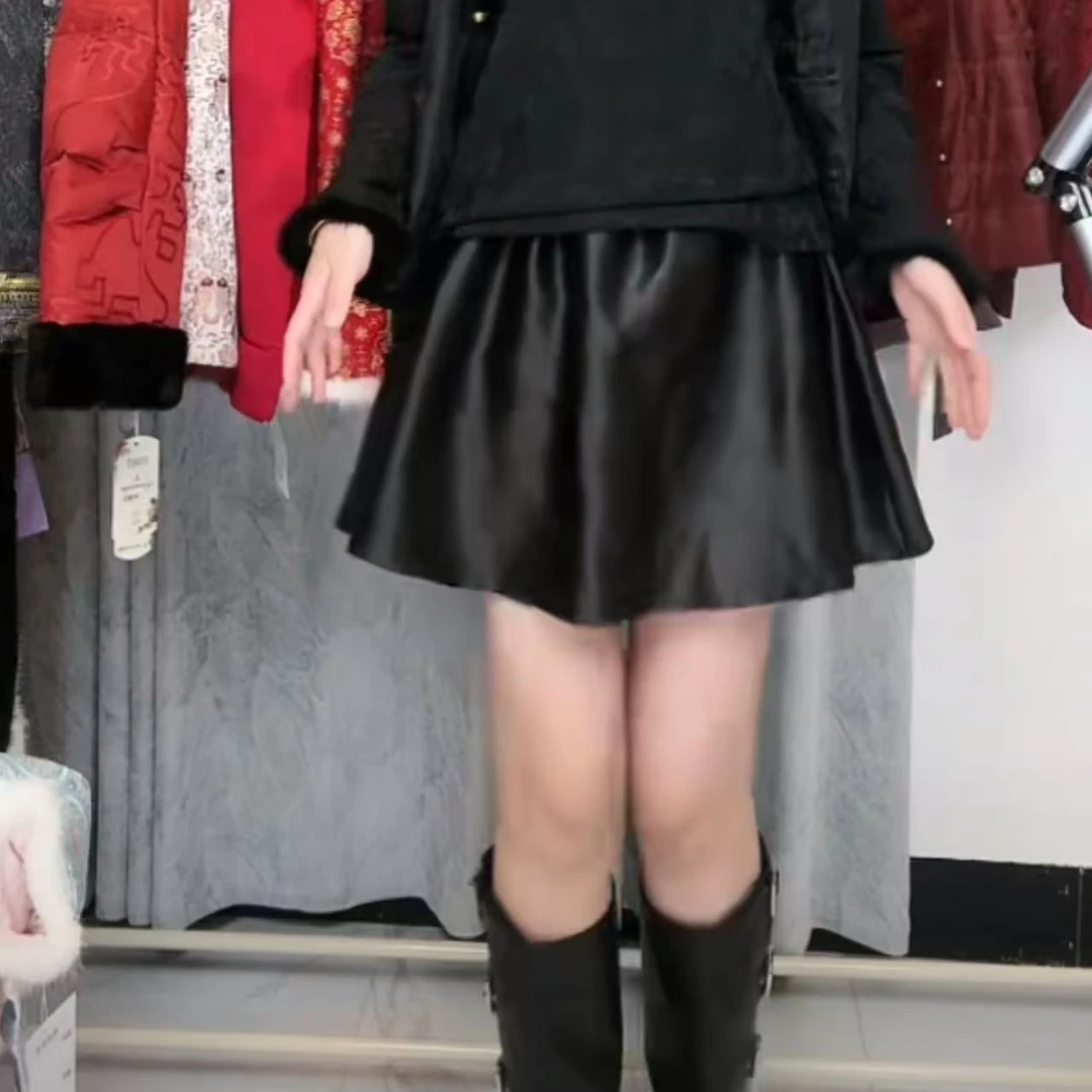 皮子王年轻短裙 100桑蚕丝自带安全裤