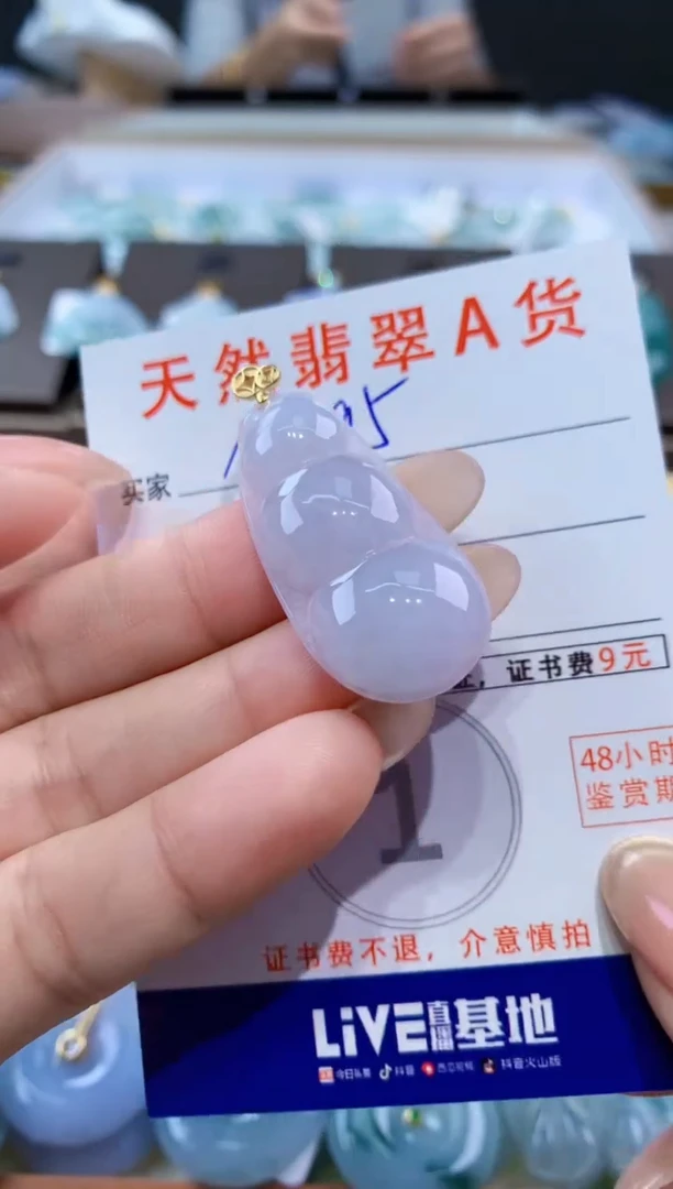 颈饰未镶嵌翡翠天然缅甸翡翠A货挂件