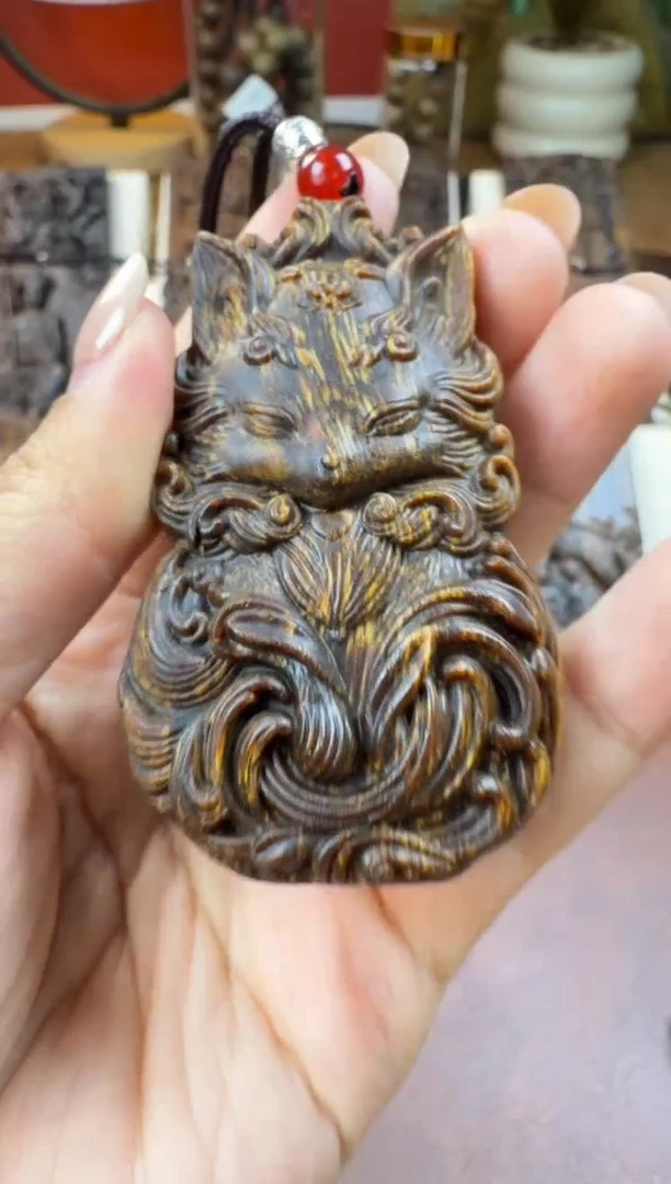 木木雕款芽庄  凤九 7cm送养香瓶