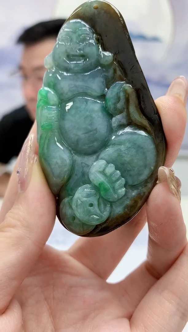 【闪购商品】定制翡翠未镶嵌5152jw-毛货挂件32