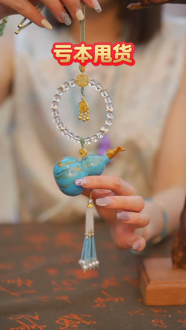 599非遗漆手艺工天然葫芦文玩福禄