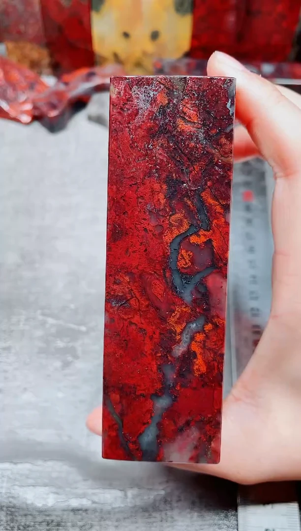 桂林鸡血玉素章--54