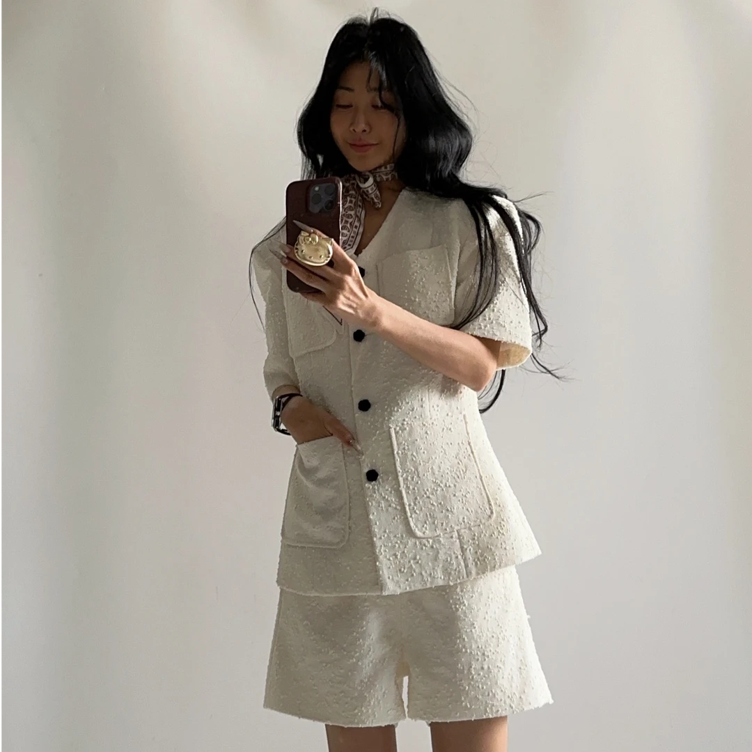 VIVISPLENDID19988#（定制款NO退NO换）香风高级感定制时尚套装