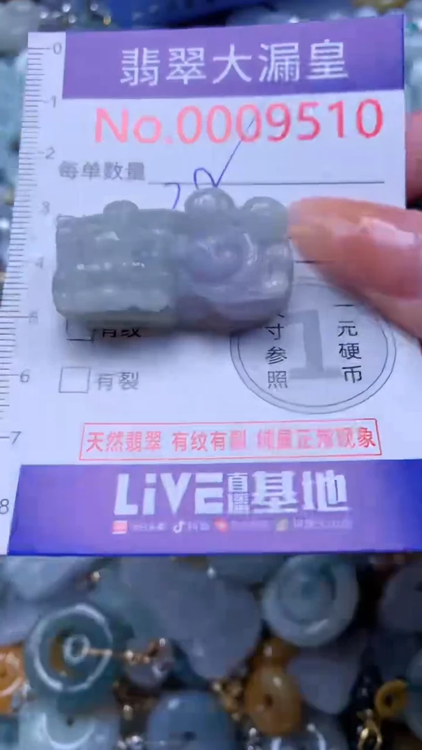 翡翠未镶嵌吊坠(不含链)9510