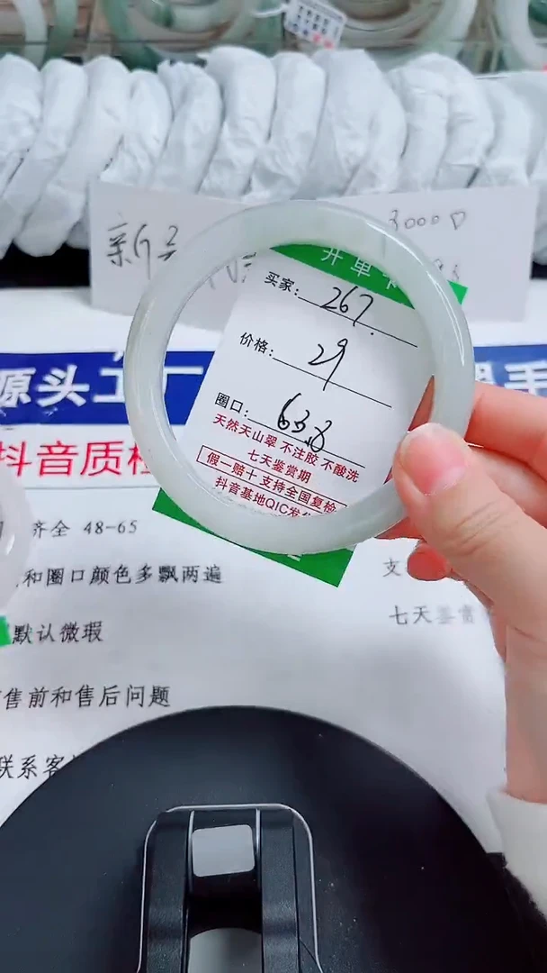 未镶嵌手镯石英质玉267-63/64