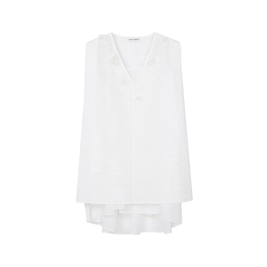 SHANG1 BY SHANGYI透感两件套V领TS25AT80