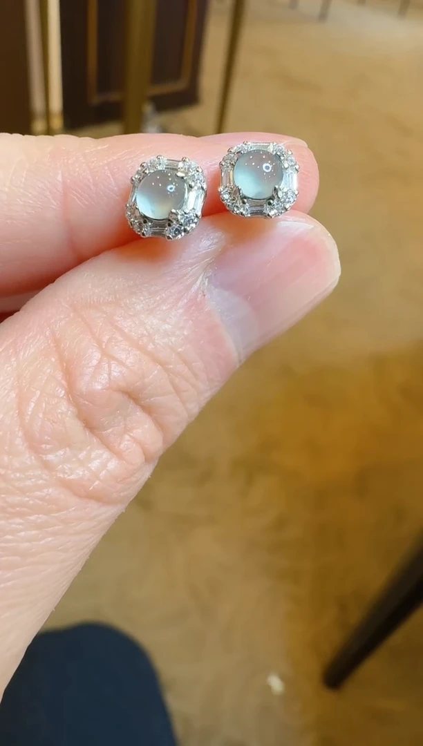 【闪购商品】翡翠耳饰银S925镶嵌多样性团购发一件