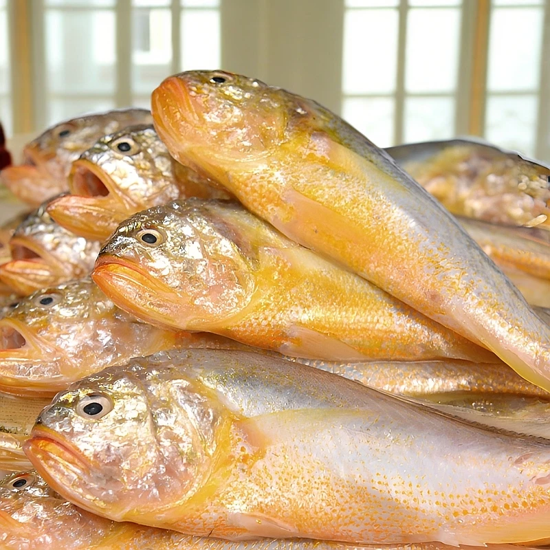 梅童鱼狮头鱼正宗大头宝海鲜水产顺丰邮寄黄皮头净重无冰当季冰鲜