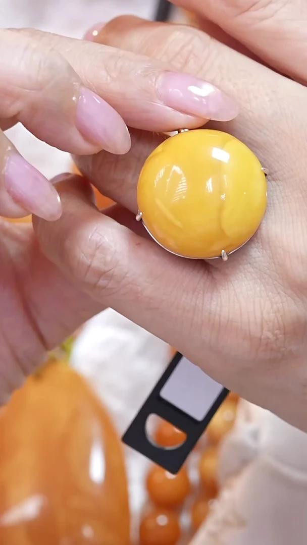 蜜蜡颈饰银S925镶嵌6590天然蜜蜡珠宝奇石云端妖孽全部保真