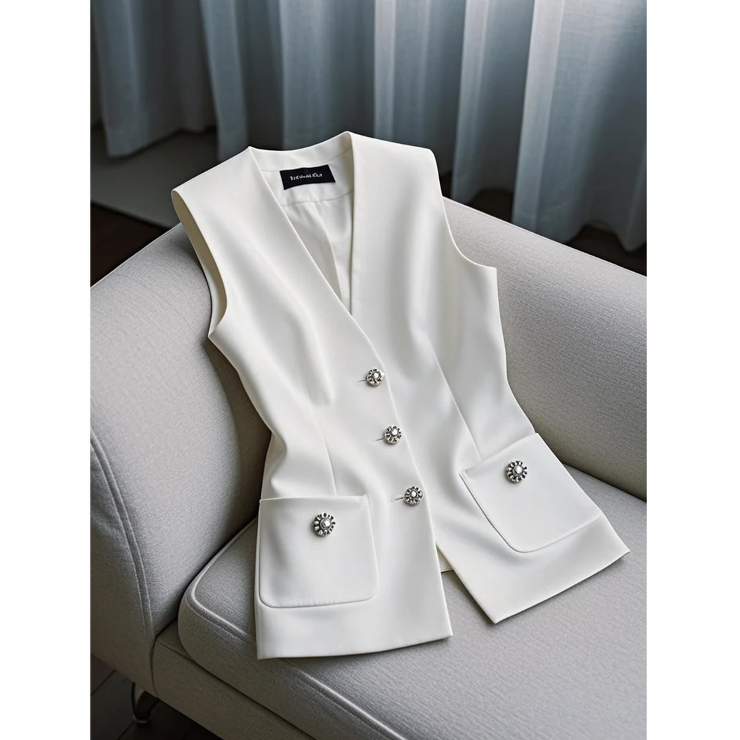 2025新款春游出行洋气衣服女装高级感气质时尚小香风百搭马甲上衣