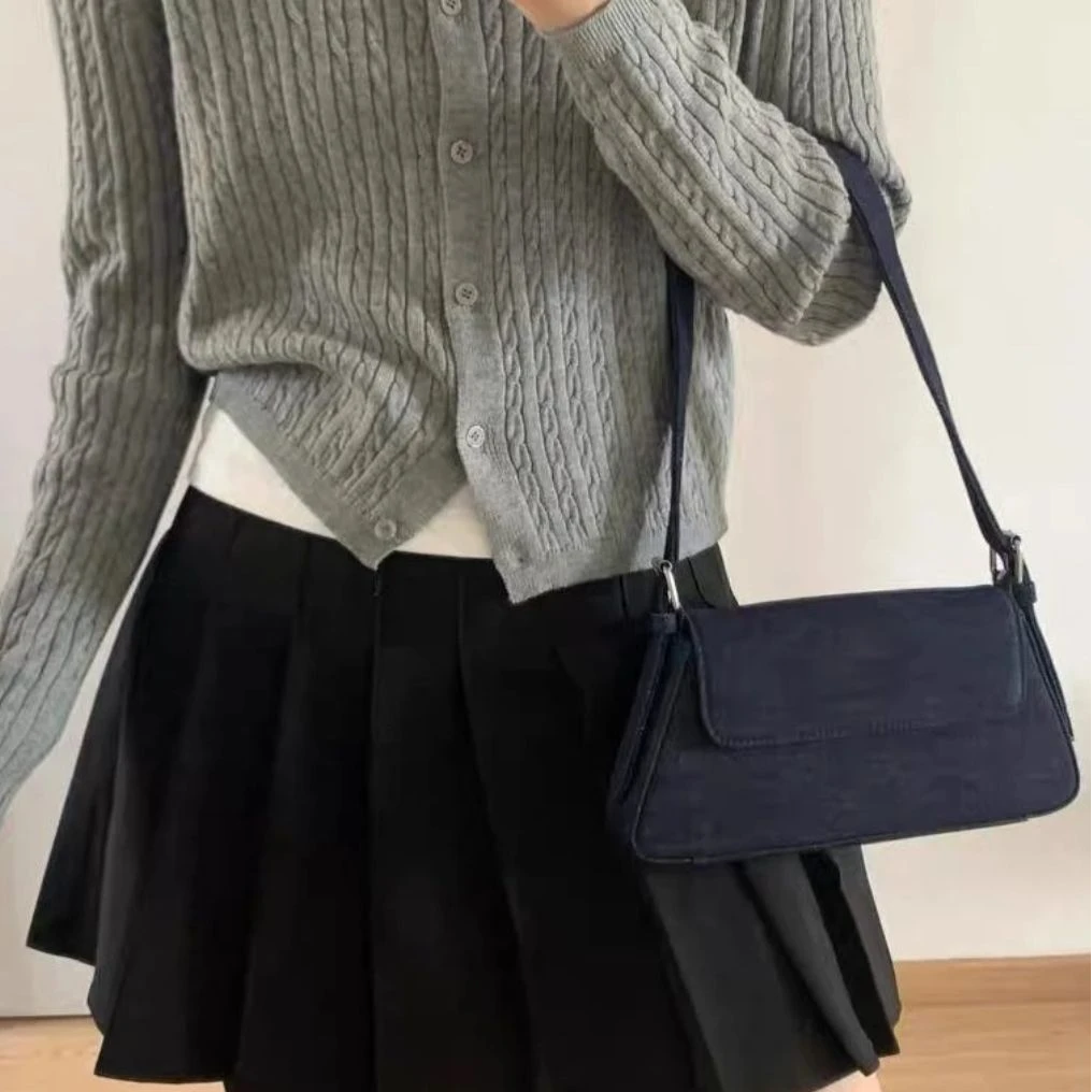 玲姐定制-个性洋气手提单肩包高级感百搭牛仔包302127