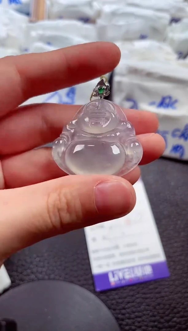 颈饰18K金镶嵌翡翠00009504