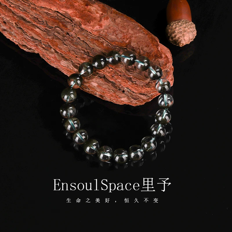 [财财之灵]绿幽灵纯天然水晶手链 （一物一检）