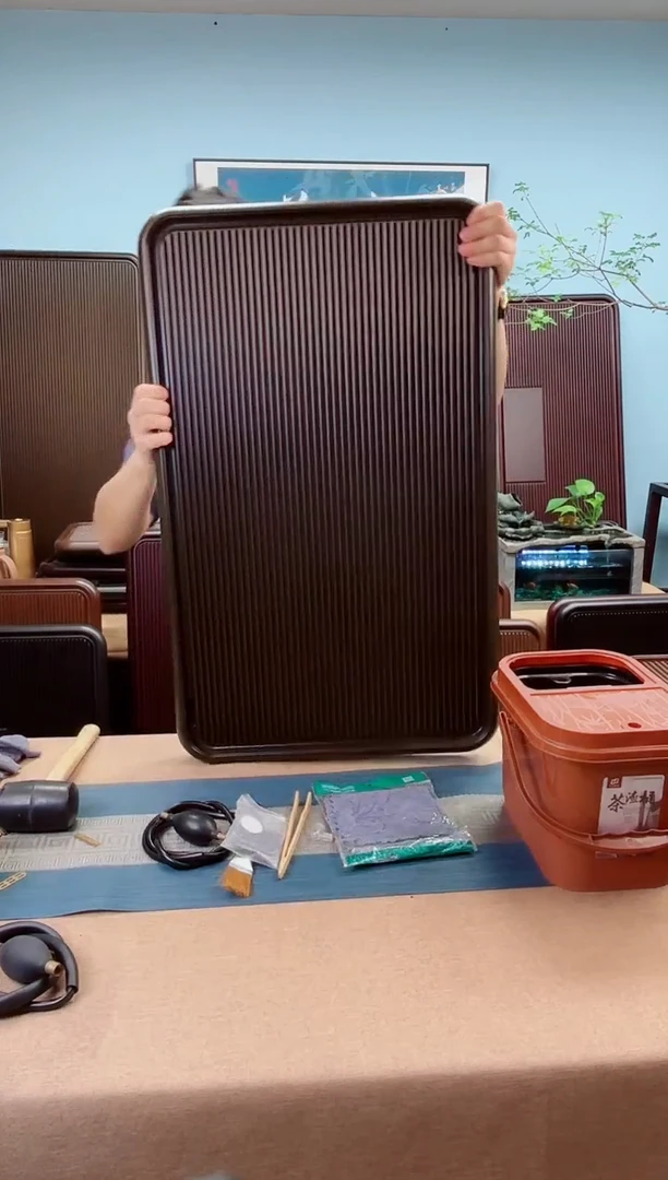 80*50*5千川大板青棕色款式茶盘