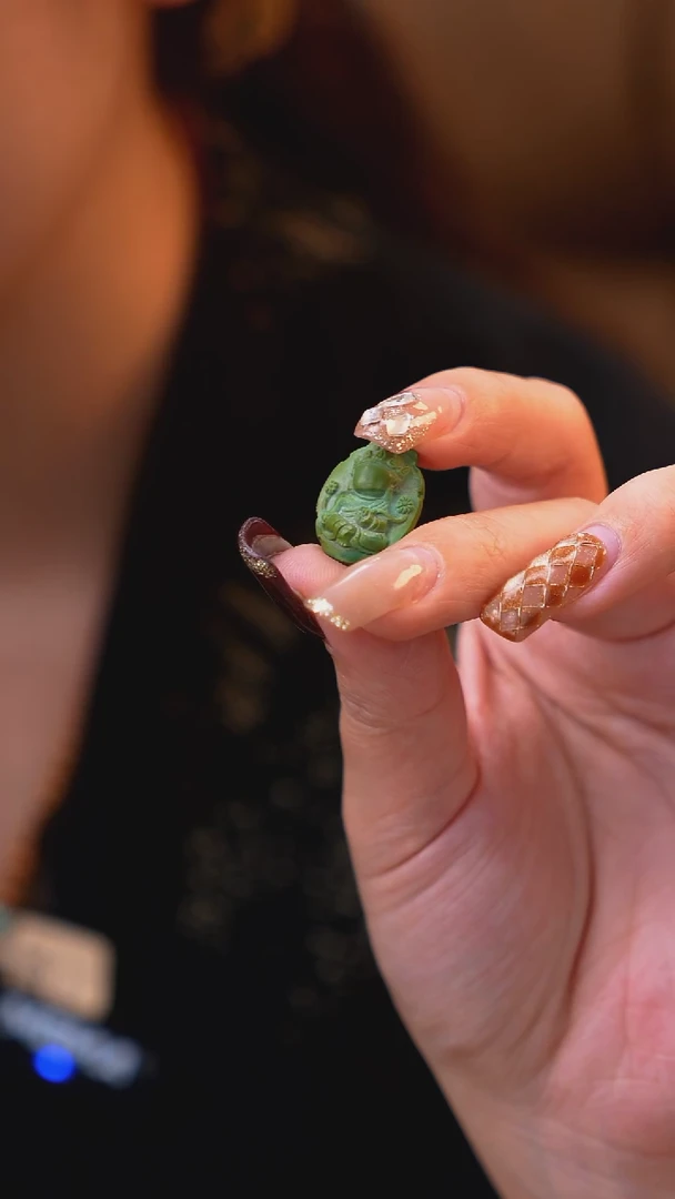 未镶嵌绿松石设计绿度母