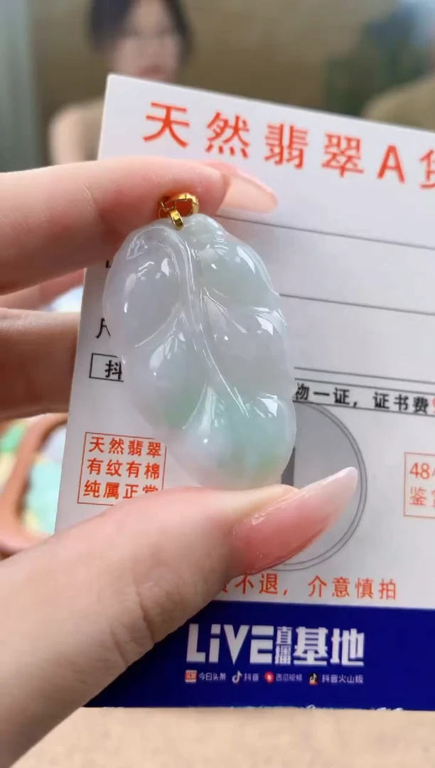 颈饰未镶嵌翡翠天然A货翡翠挂件