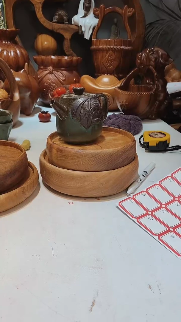 香樟木A5小圆盘15*4+圆盘17*42个/组