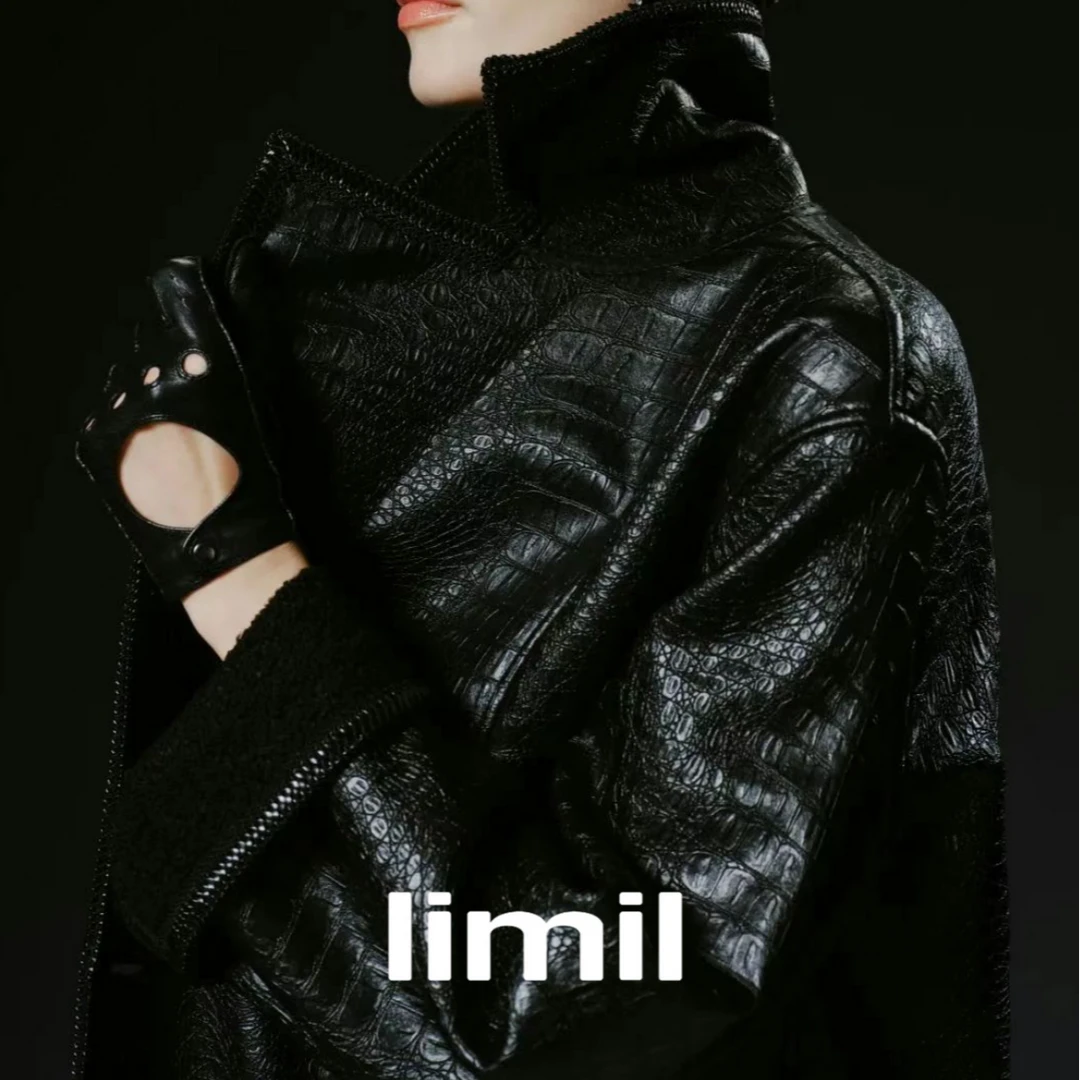 limil/丽米儿新款春季时尚宽松高街夹克美式巴恩风外套940010