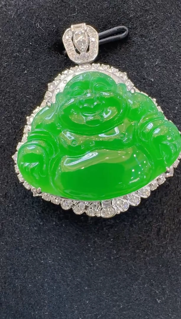吊坠(不含链)18K金镶嵌翡翠多样性团购发一件