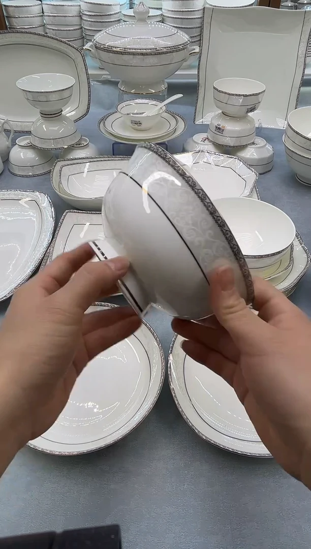 骨瓷玲珑6高10个