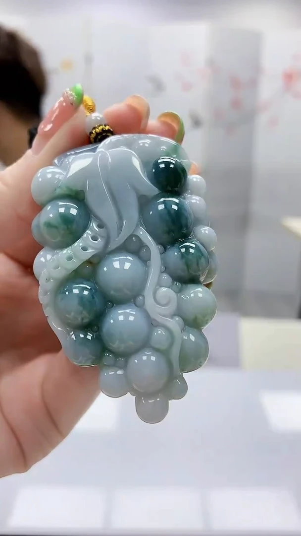 未镶嵌定制翡翠5159ry-毛货挂件29