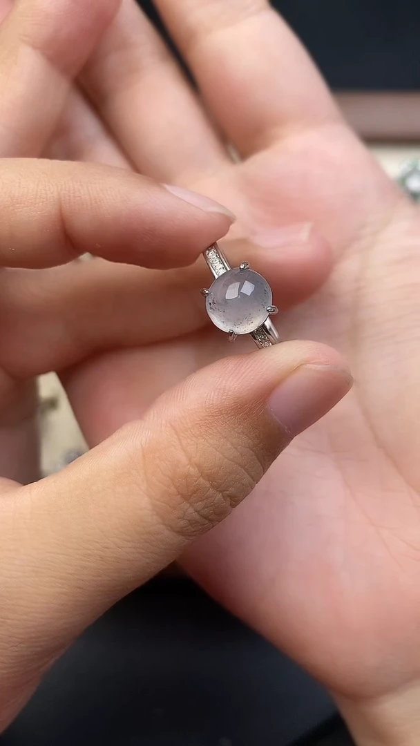 银S925镶嵌定制翡翠765686