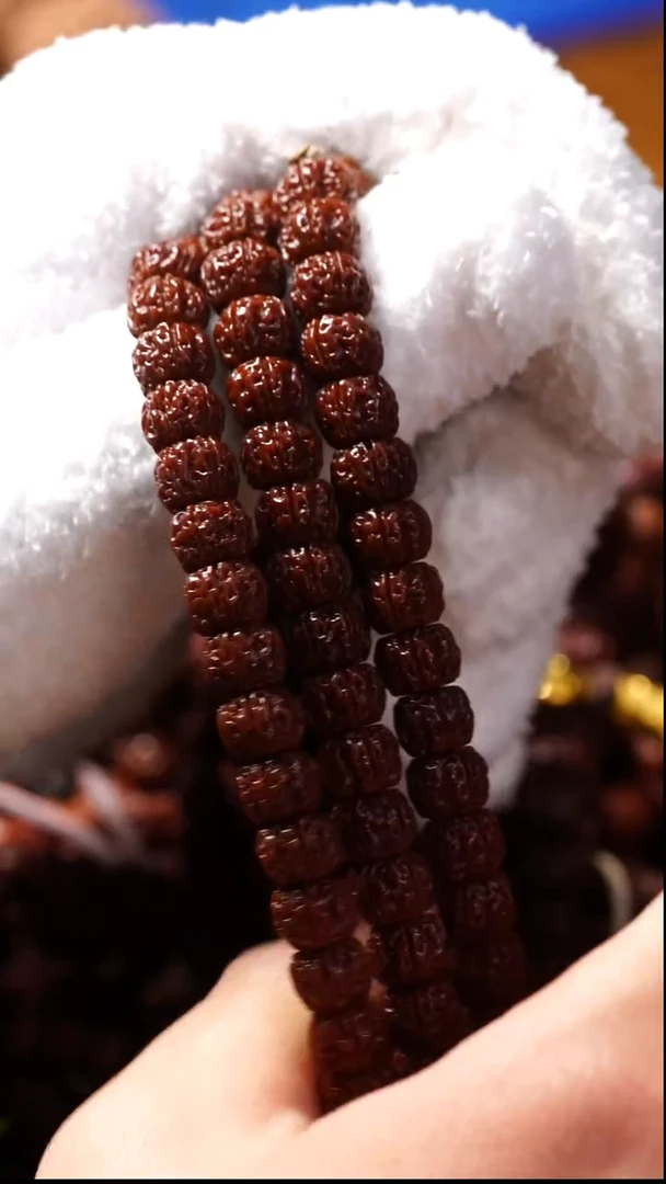 手串金刚菩提玺呈枝蓝•喜哥自玩一代五星盘龙8.5mm