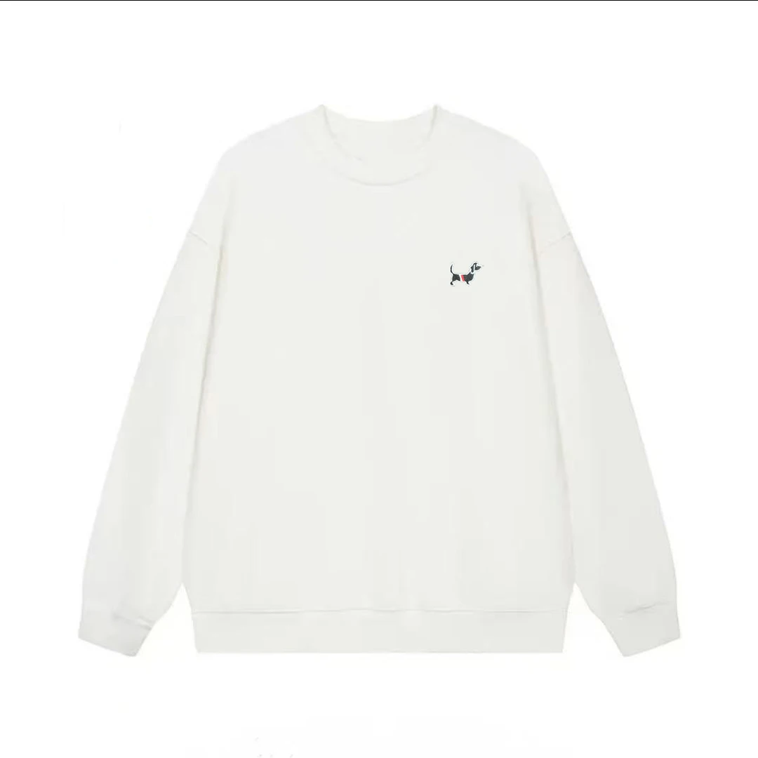 【万针刺绣】时尚百搭男女情侣款青春设计感情侣INS圆领卫衣-D小狗