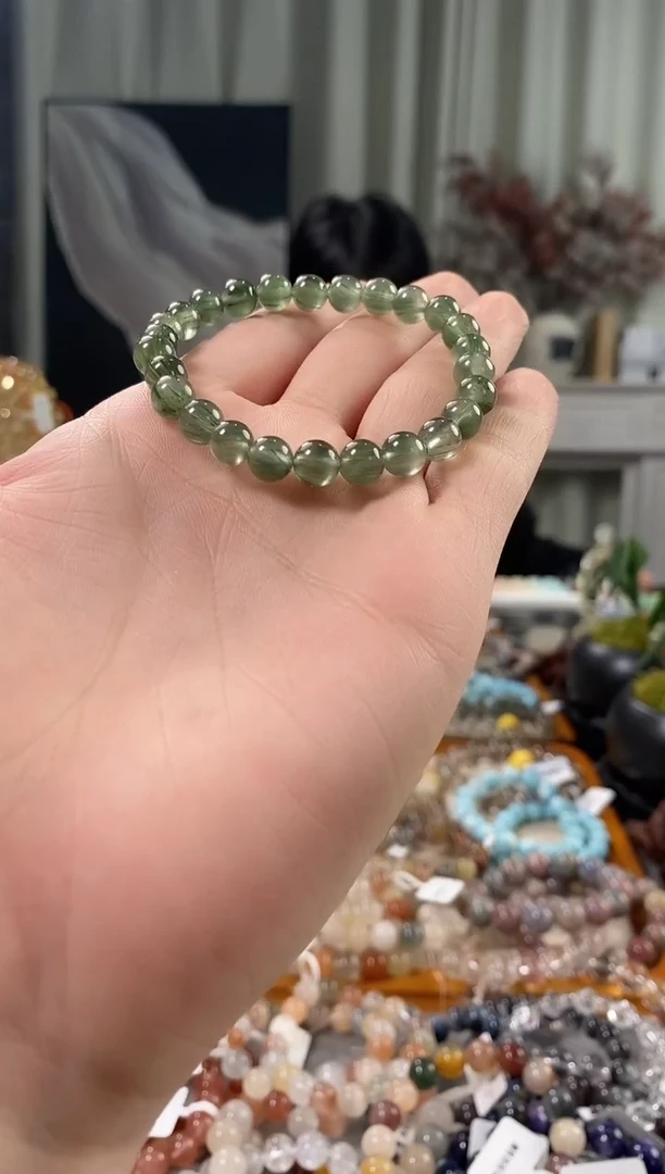 未镶嵌手链水晶快***?兔毛