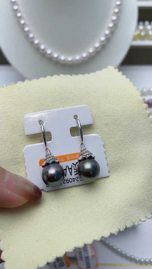【闪购商品】海水珍珠耳饰银S925镶嵌W73