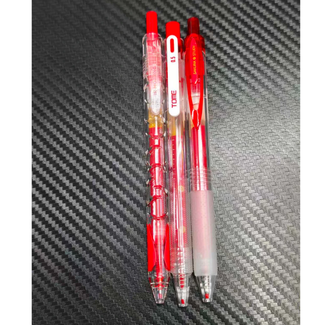 【发3支-刻度红笔】【东米993+图米718+一木林无畏超能写】公两只