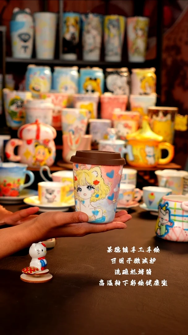 景德镇手工手绘杯杯