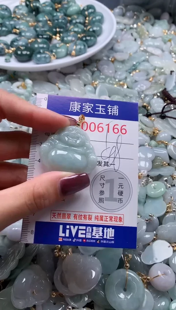 翡翠未镶嵌吊坠(不含链)6166