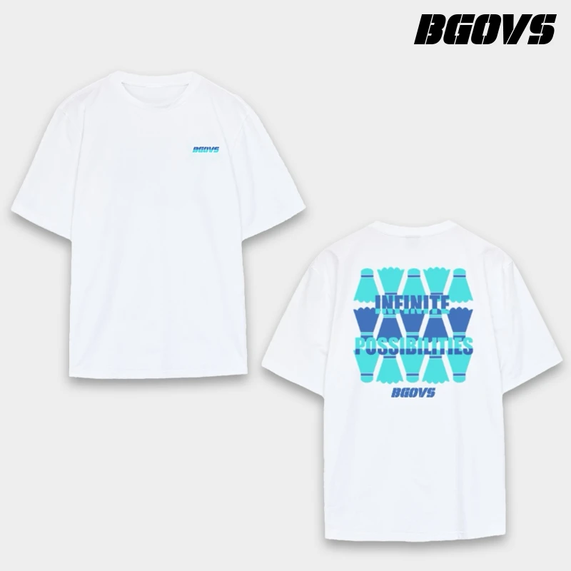 BGOVS韩国2025春夏新品羽毛球服男女同款速干运动吸汗短袖正品