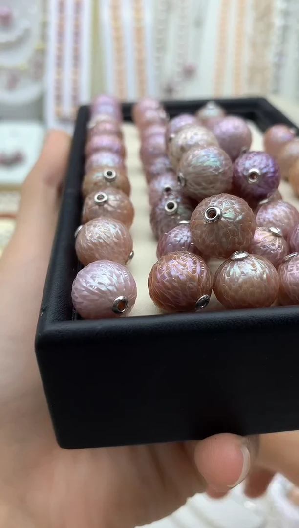 淡水珍珠银S925镶嵌吊坠(不含链)多样性发其一