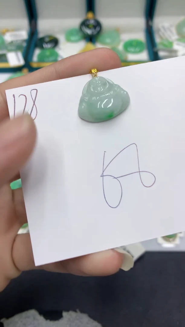 【闪购商品】翡翠颈饰18K金镶嵌翡翠