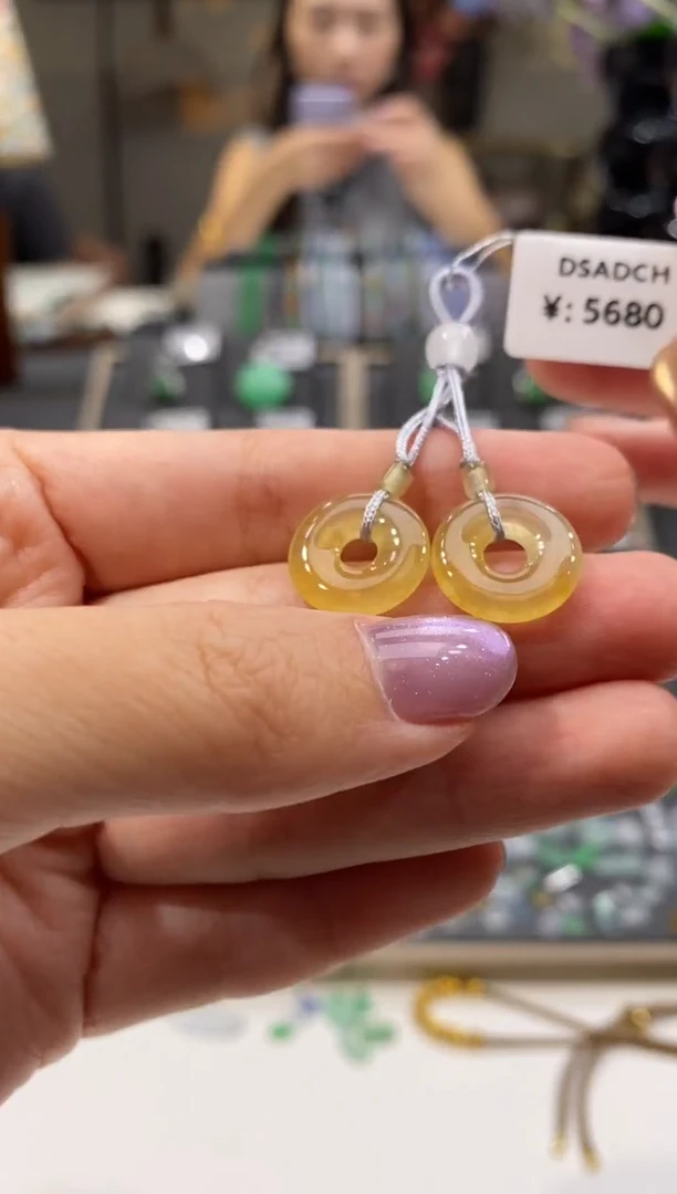 颈饰未镶嵌翡翠甜甜圈