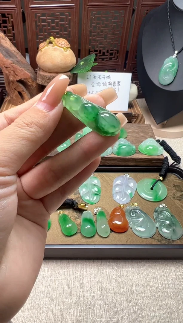 颈饰未镶嵌翡翠所见即所得，一图一物