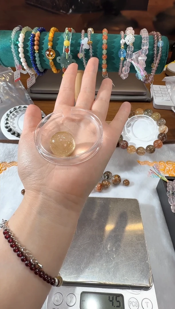 【闪购商品】水晶手链未镶嵌金发晶20.5mm