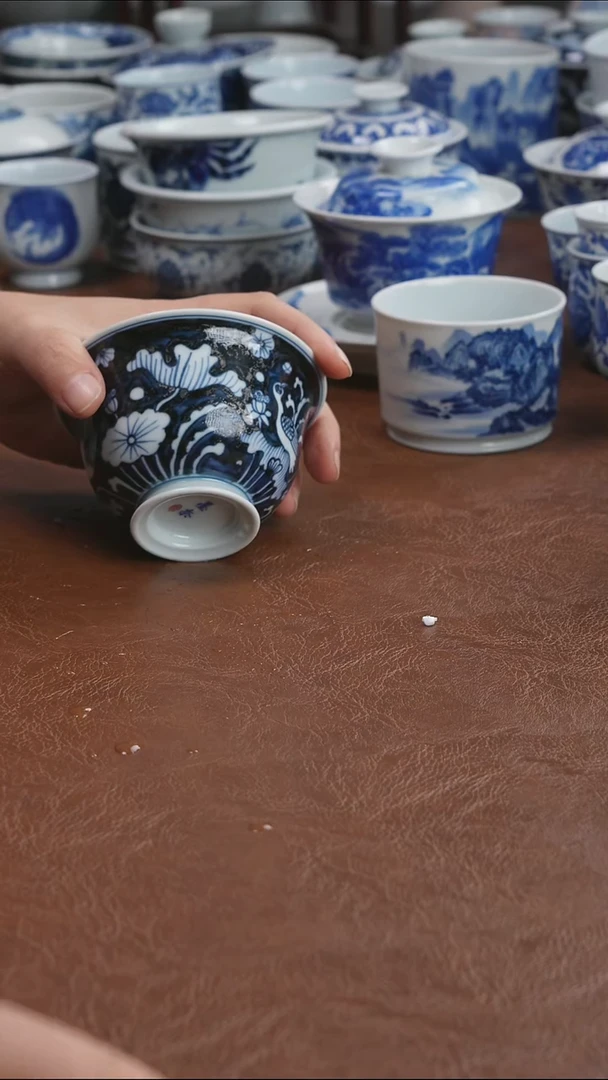 景德镇高端茶器墨奈手绘高端茶器