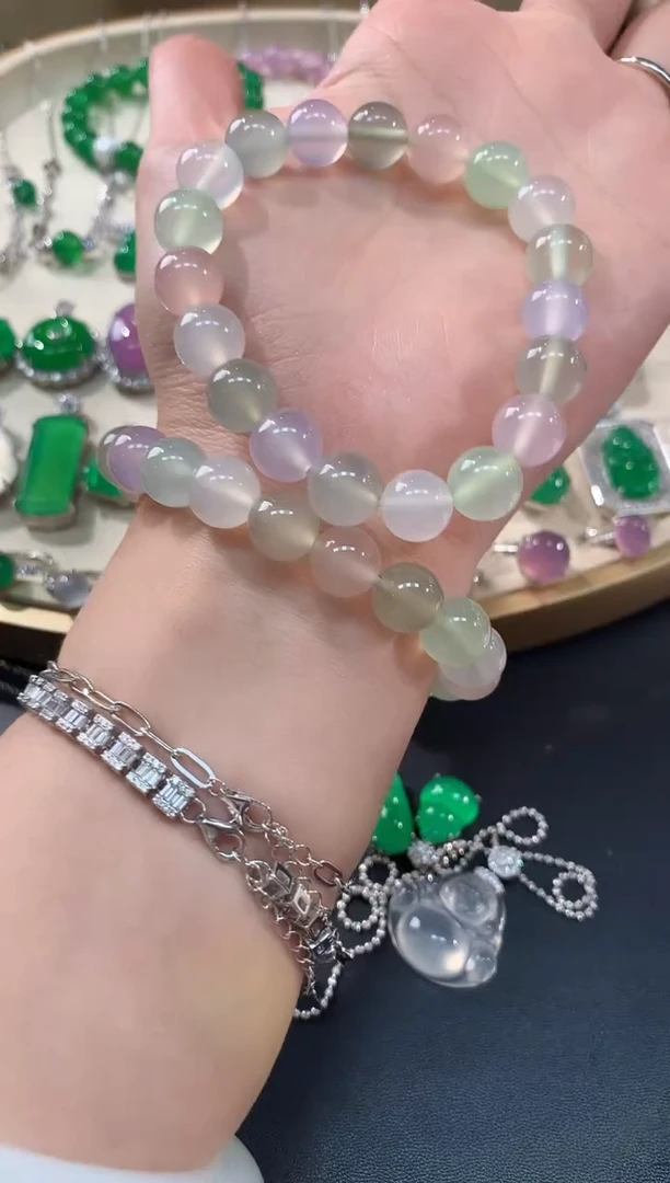 玛瑙/玉髓手串未镶嵌A225|多样性发其一|398