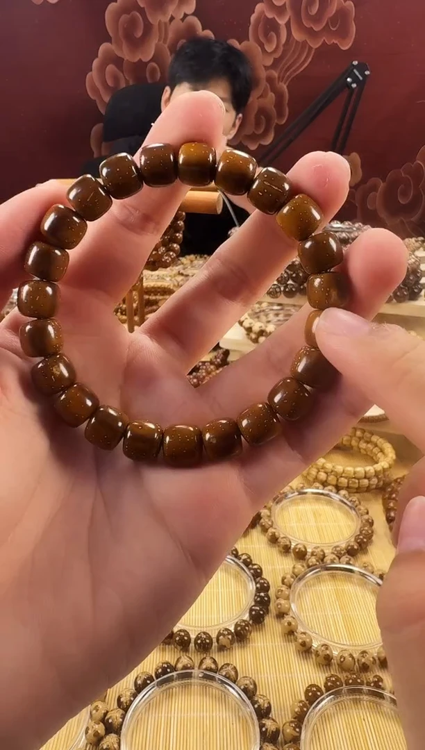 手串紫金鼠10mm 紫金鼠纯色实心微瑕