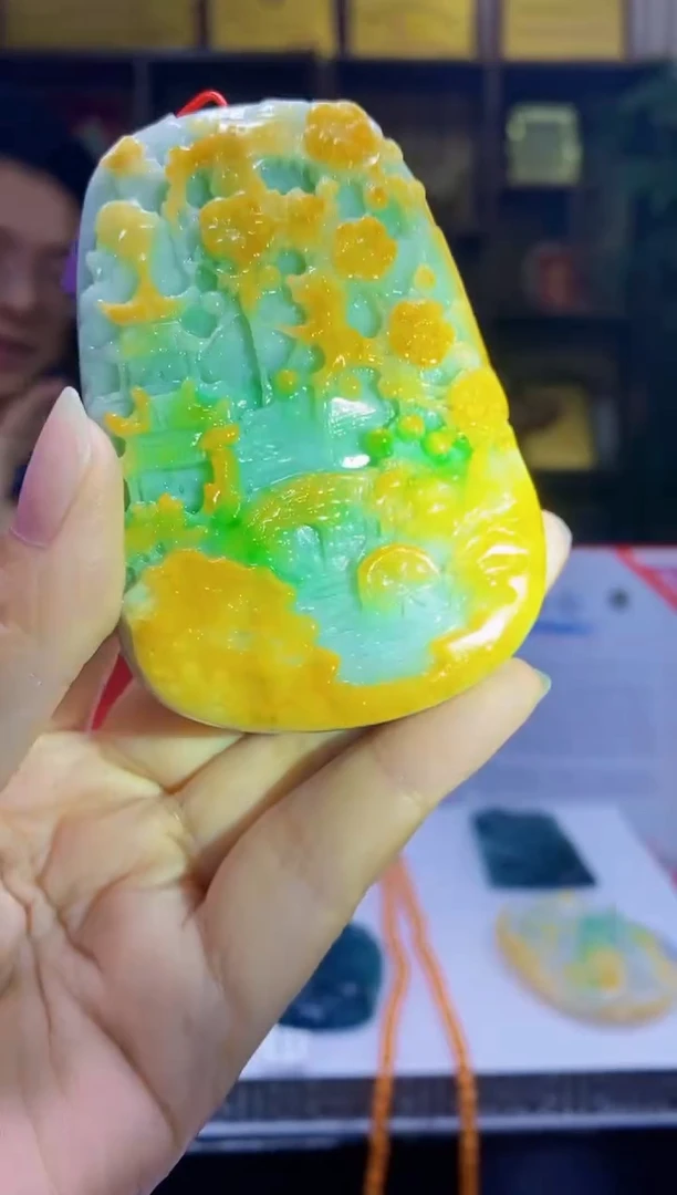 定制翡翠未镶嵌LL翡翠毛货WZ-37