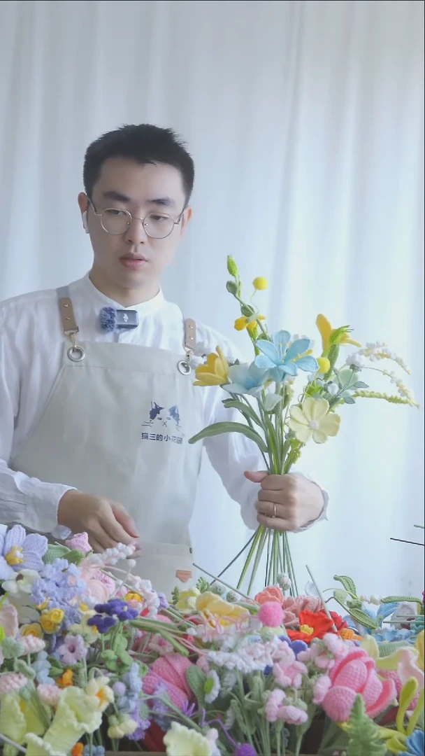 【11】猫三的小花园 钩织花艺