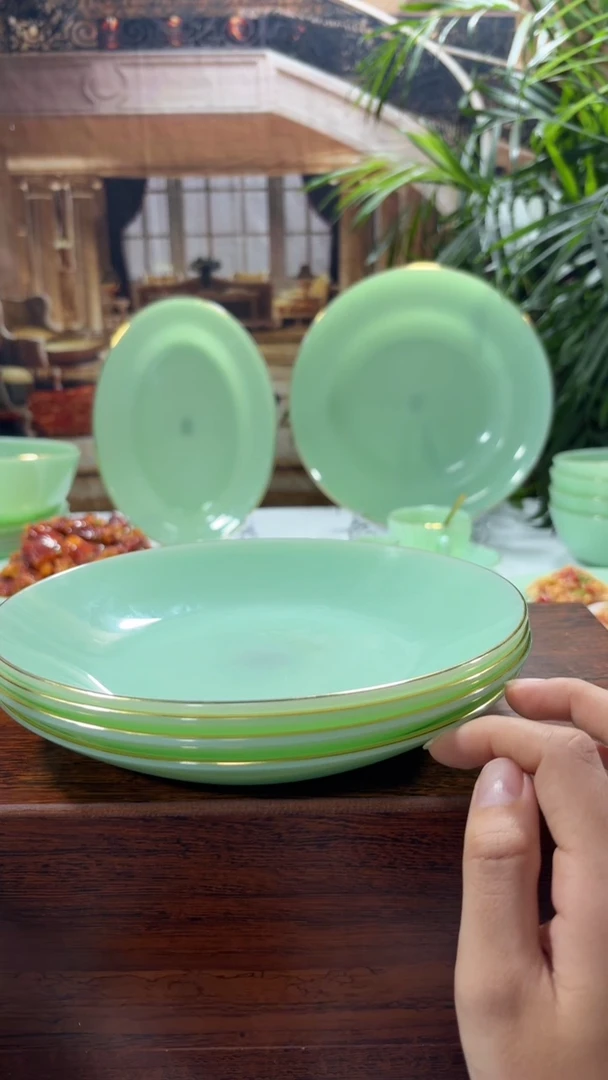 【闪购商品】....8英寸深盘6个  玉瓷【贝美】